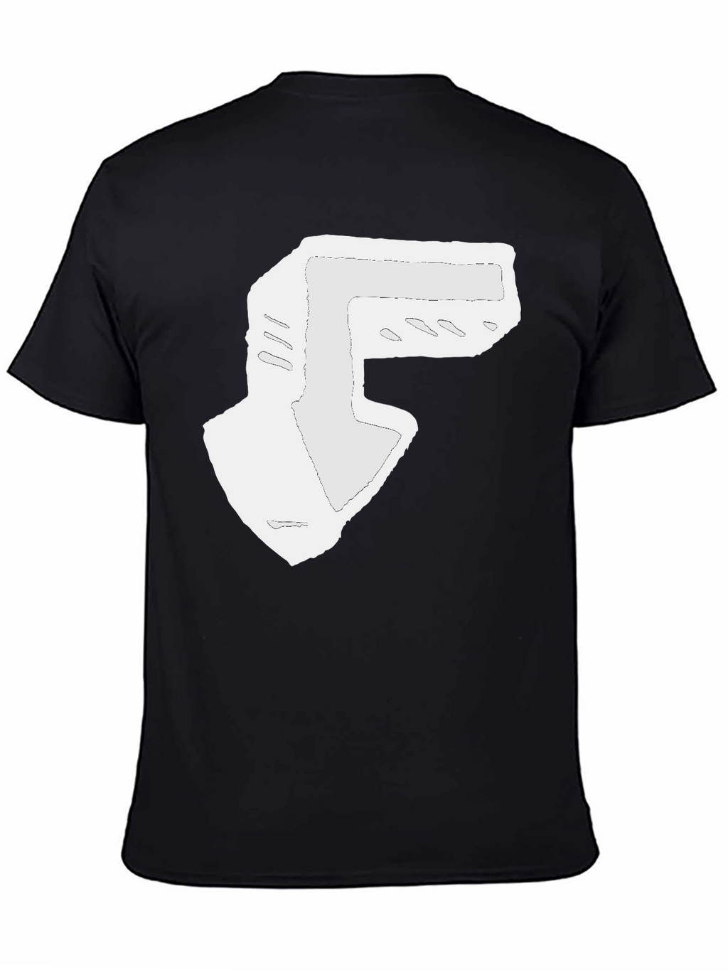 Abstract Arrow Graphic Black T-Shirt