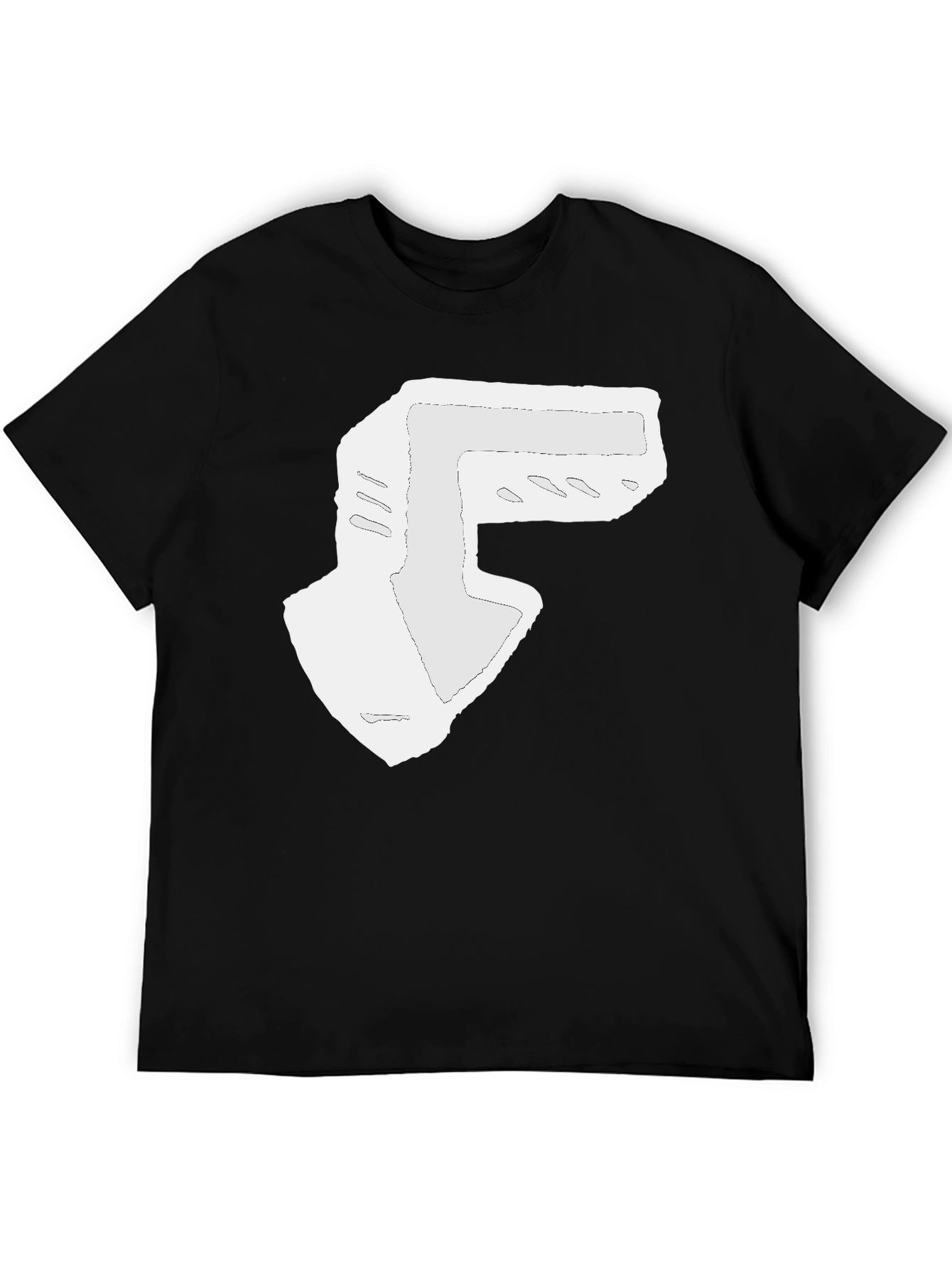 Abstract Arrow Graphic Black T-Shirt