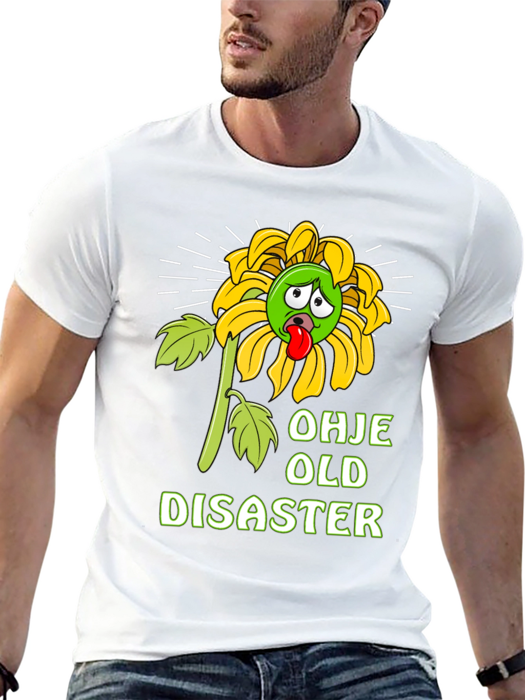 Funny Old Disaster Graphic T-Shirt