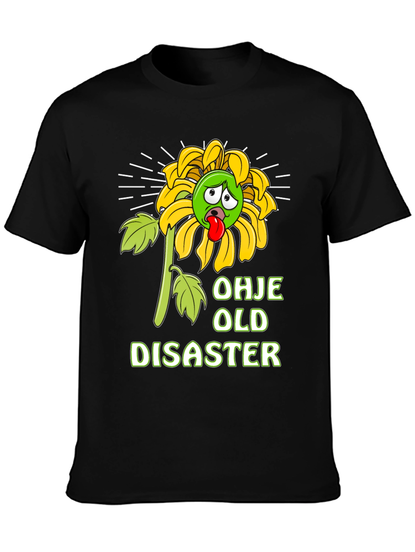 Funny Old Disaster Graphic T-Shirt