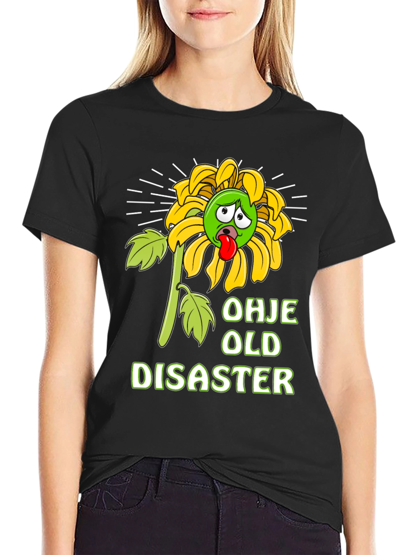 Funny Old Disaster Graphic T-Shirt