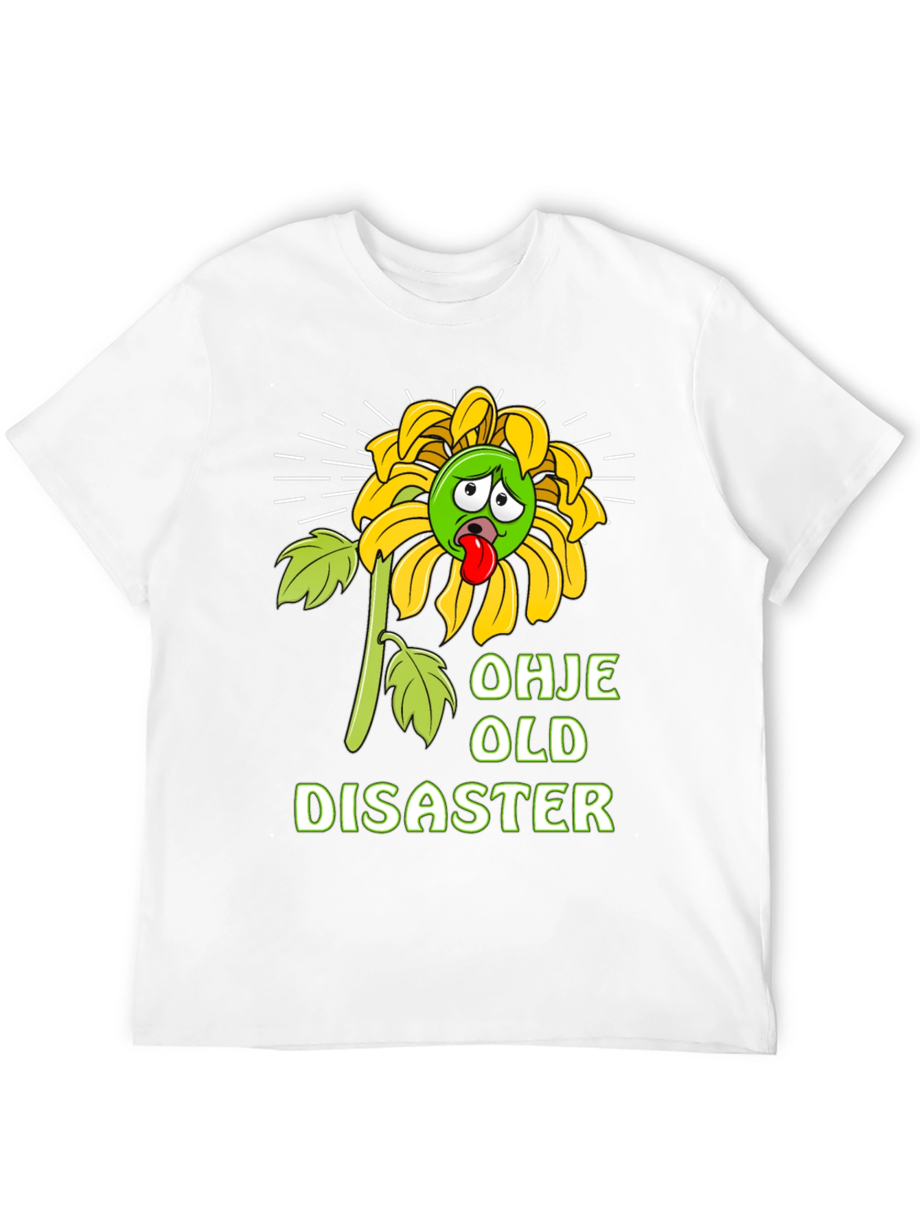 Funny Old Disaster Graphic T-Shirt