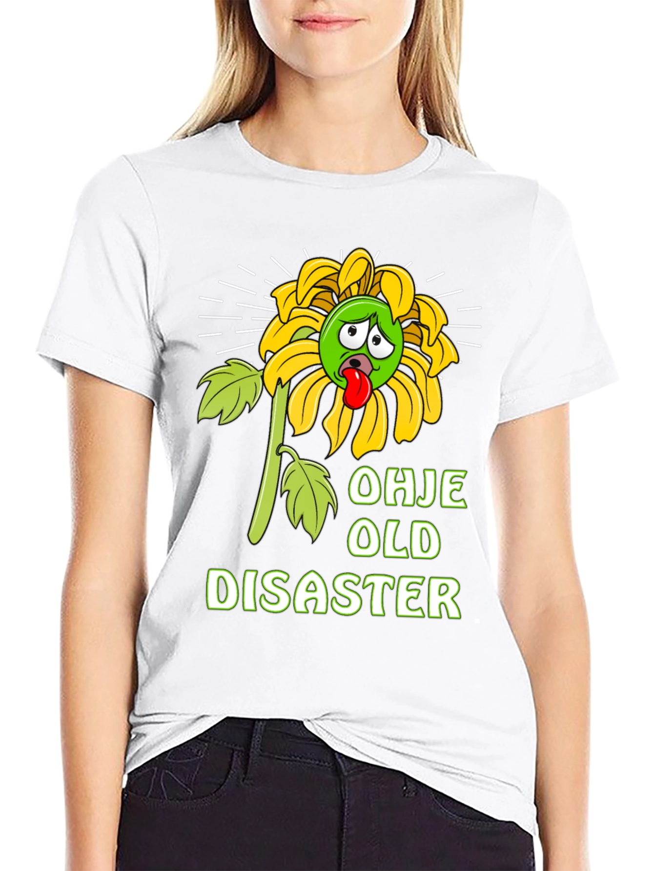 Funny Old Disaster Graphic T-Shirt