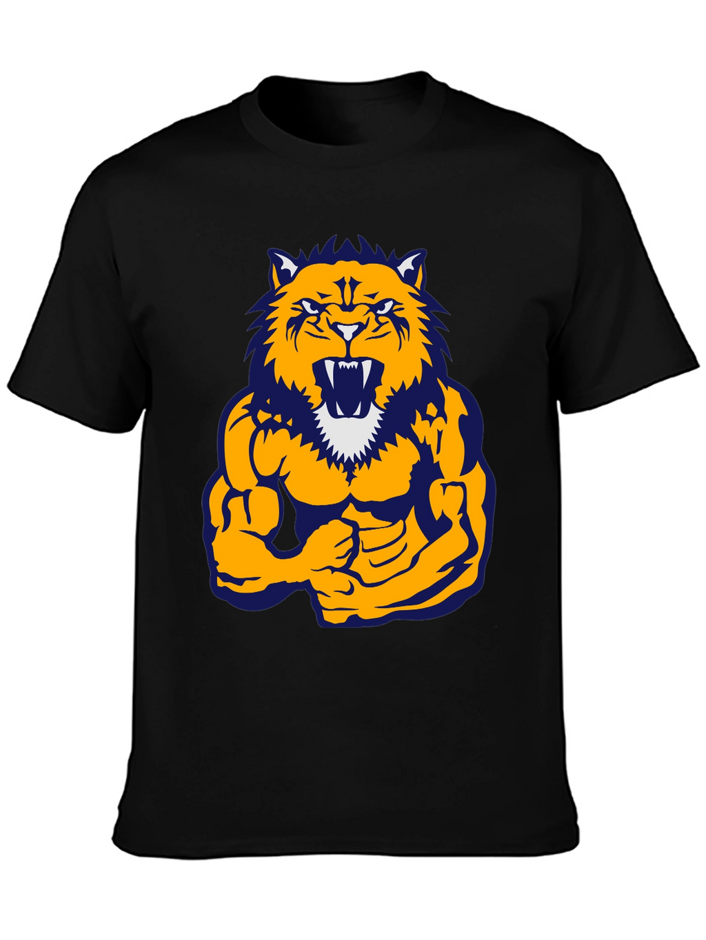 Muscle Tiger Graphic Tee - Black