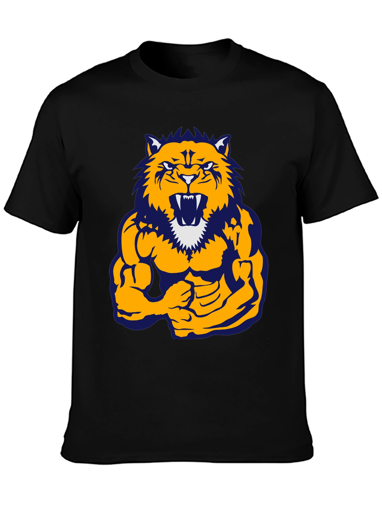 Muscle Tiger Graphic Tee - Black