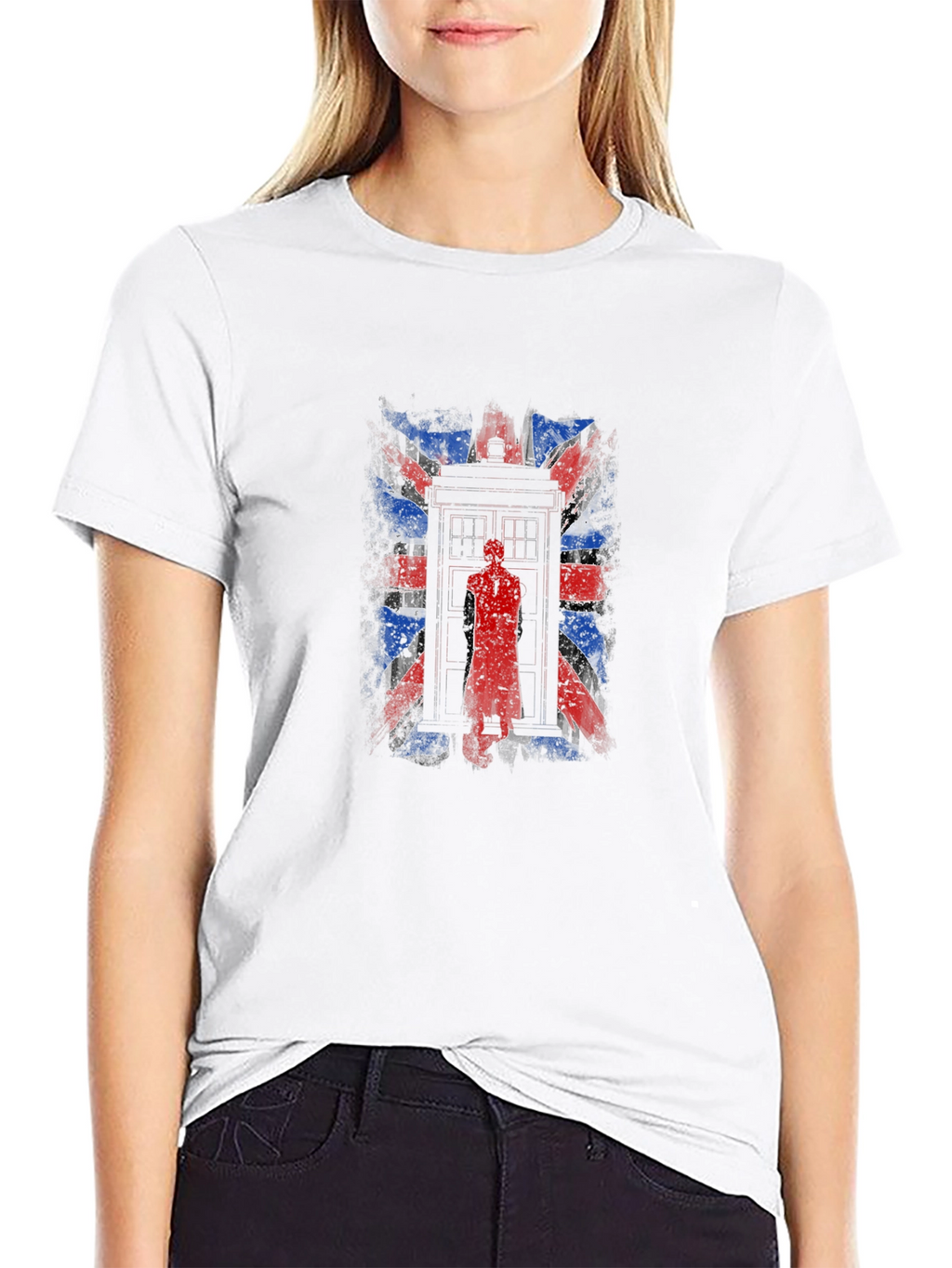 Union Jack TARDIS Graphic T-Shirt