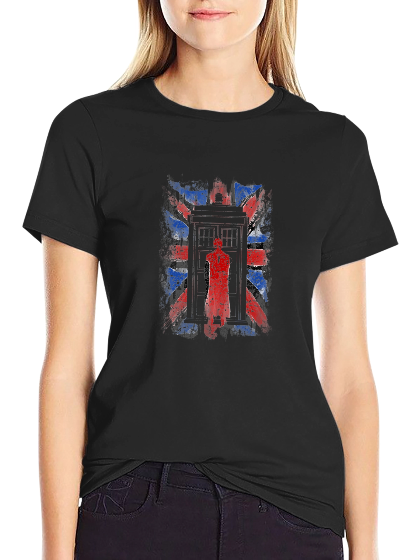 Union Jack TARDIS Graphic T-Shirt