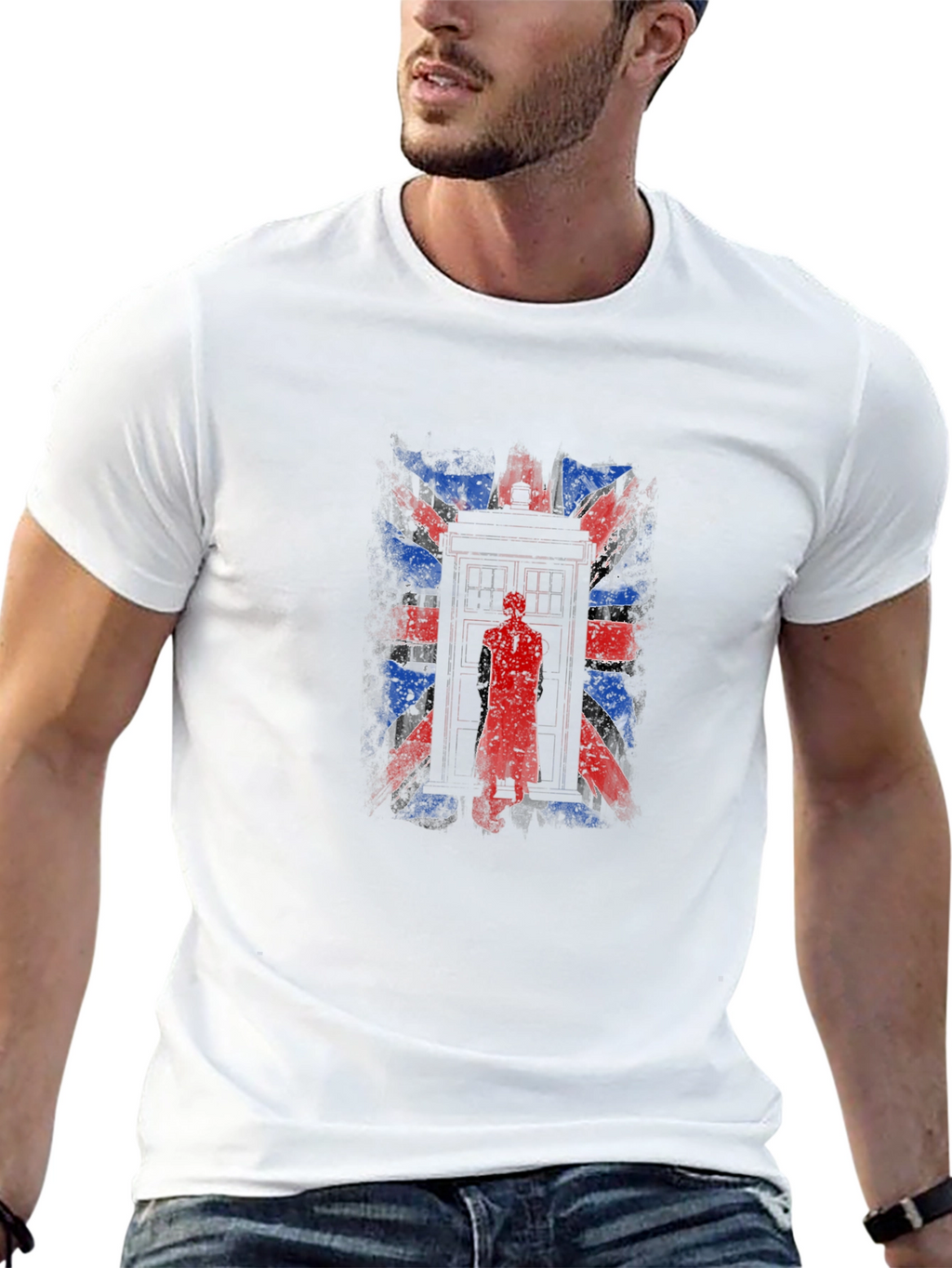 Union Jack TARDIS Graphic T-Shirt