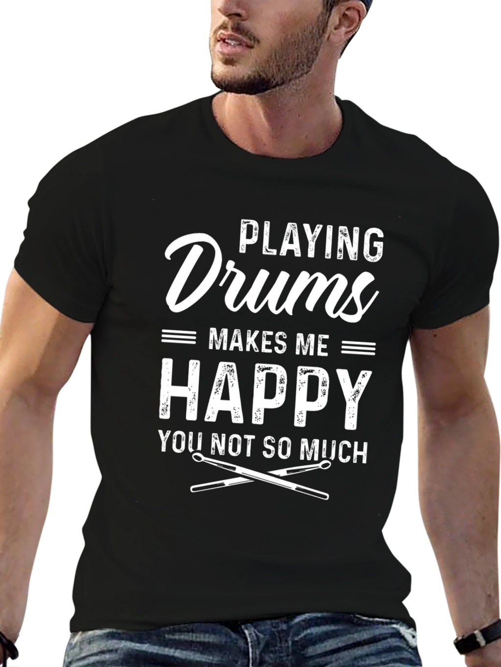 Drums Make Me Happy T-Shirt