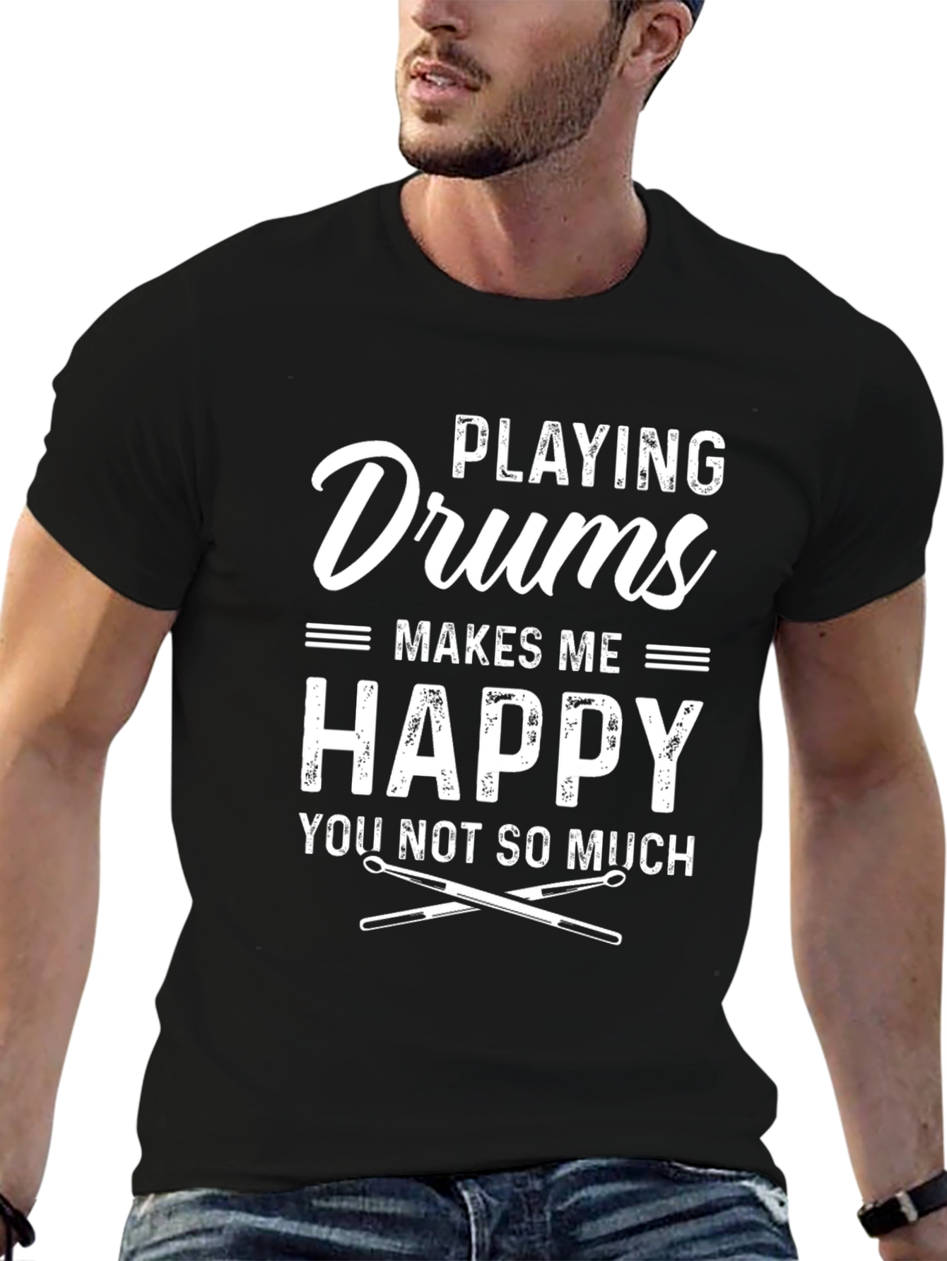 Drums Make Me Happy T-Shirt