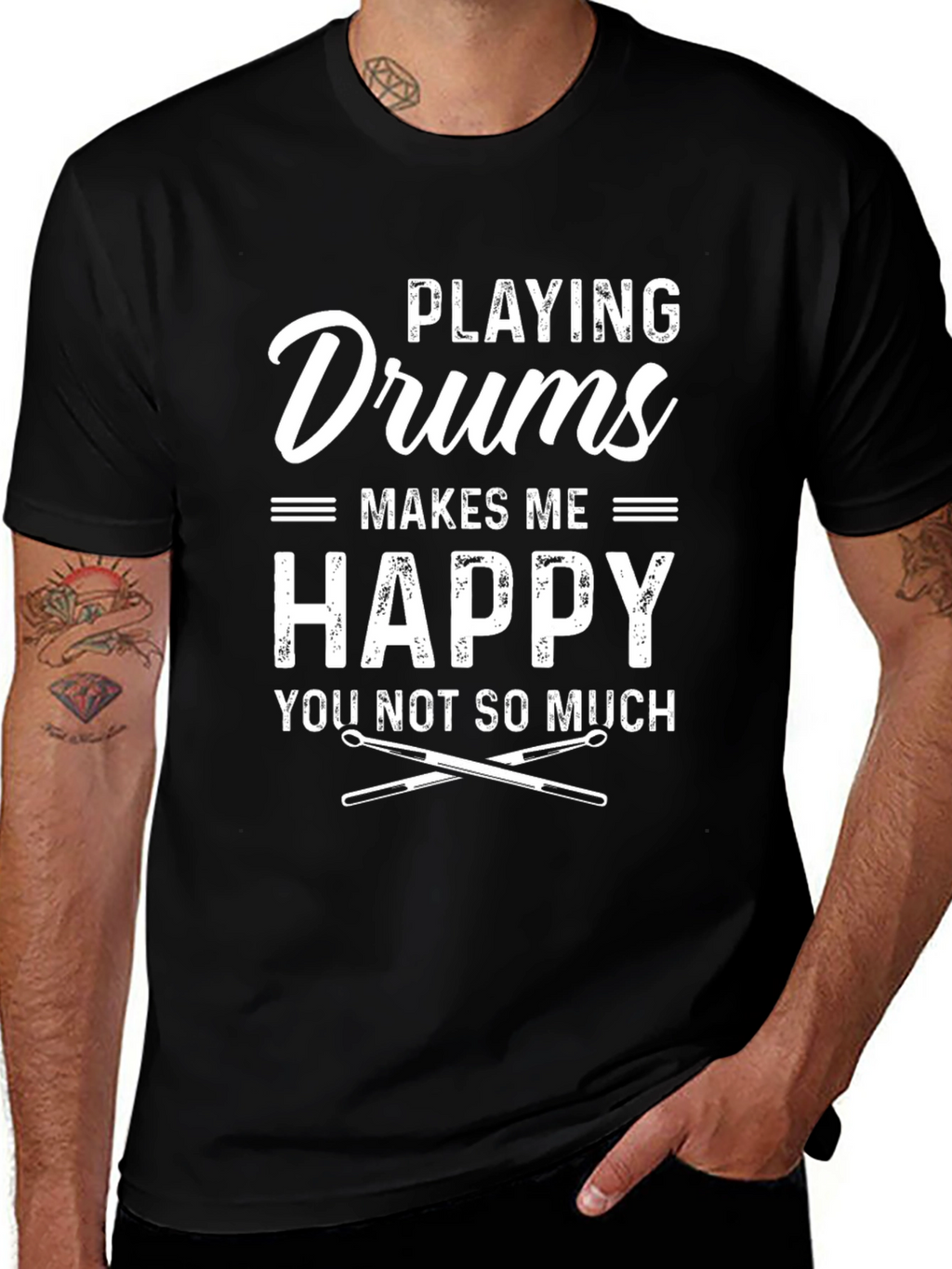 Drums Make Me Happy T-Shirt