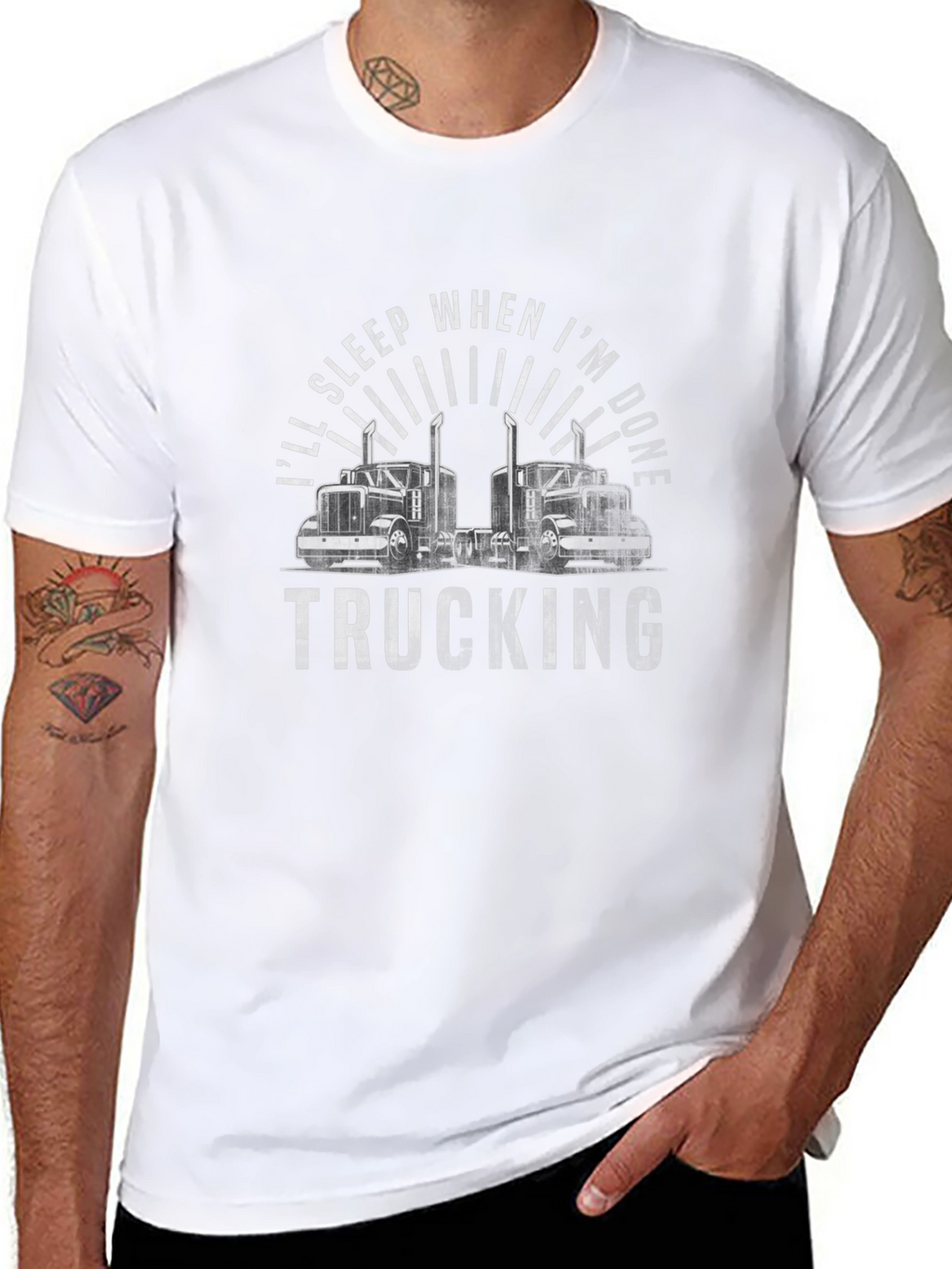 Ill Sleep When Im Done Trucking Graphic Tee