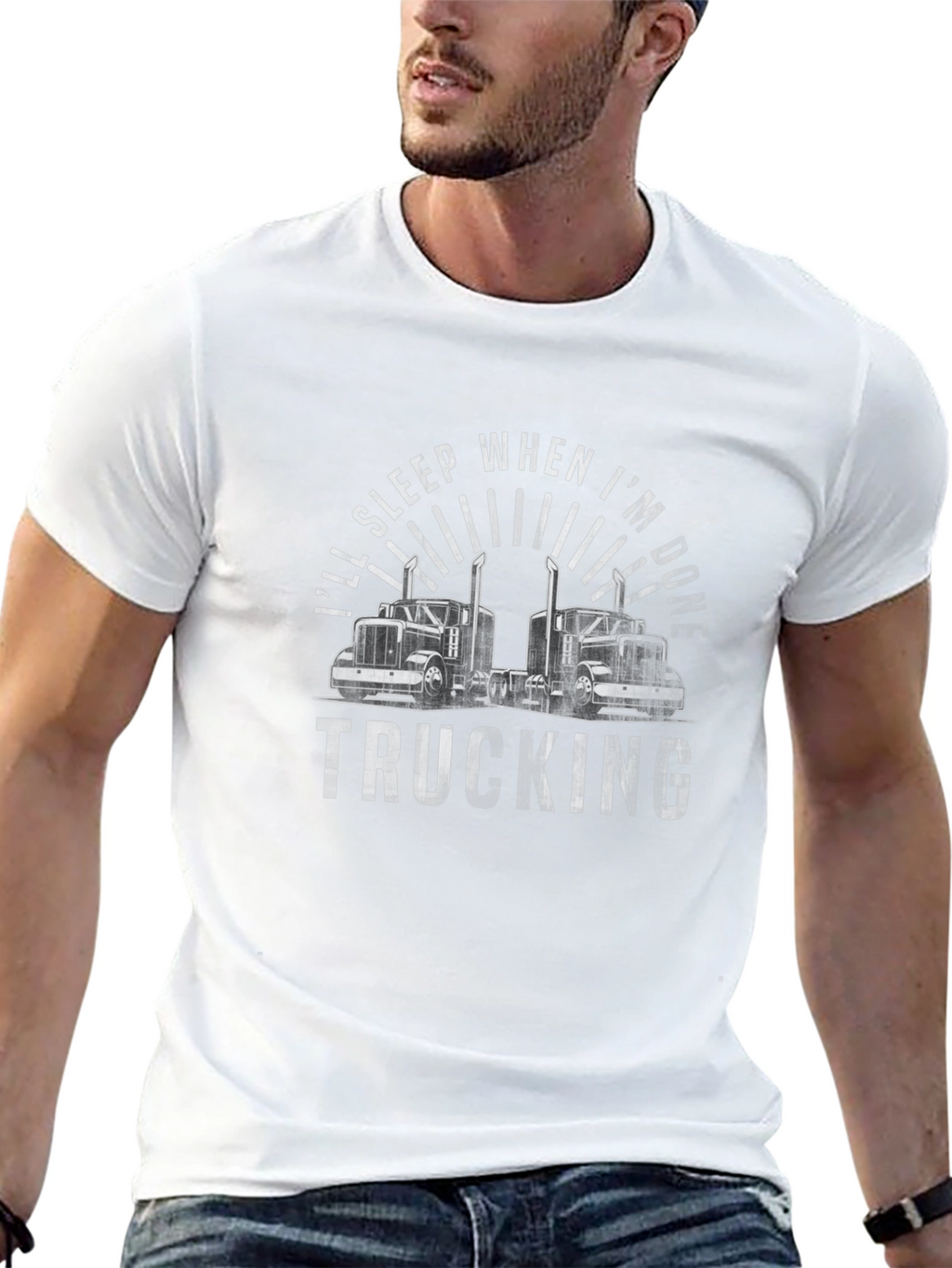 Ill Sleep When Im Done Trucking Graphic Tee