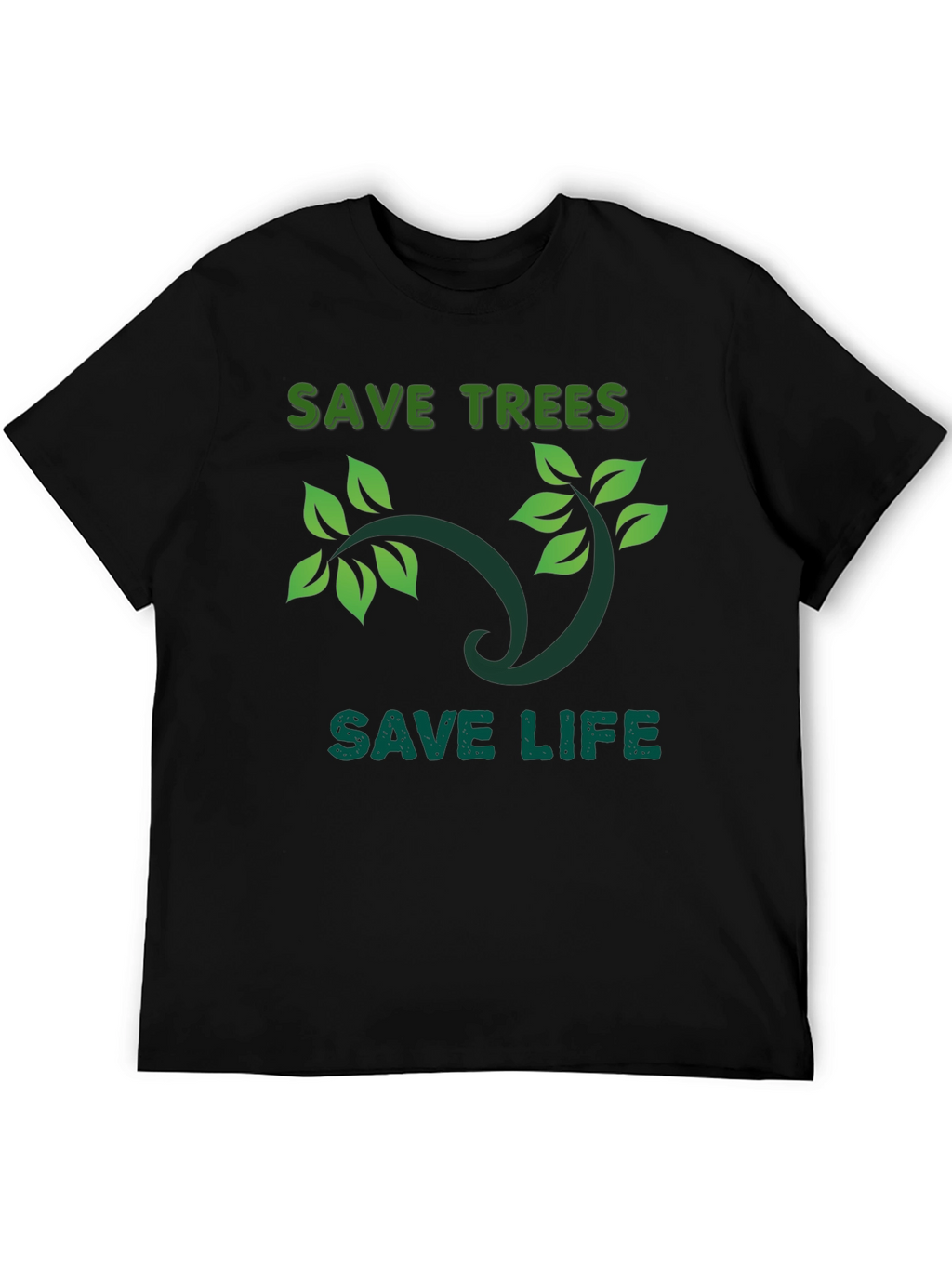 Eco-Friendly Save Trees Save Life Graphic T-Shirt