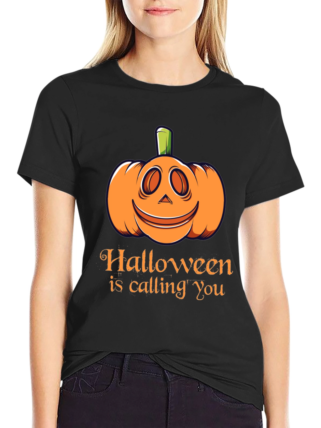 Halloween is Calling You T-Shirt - Black