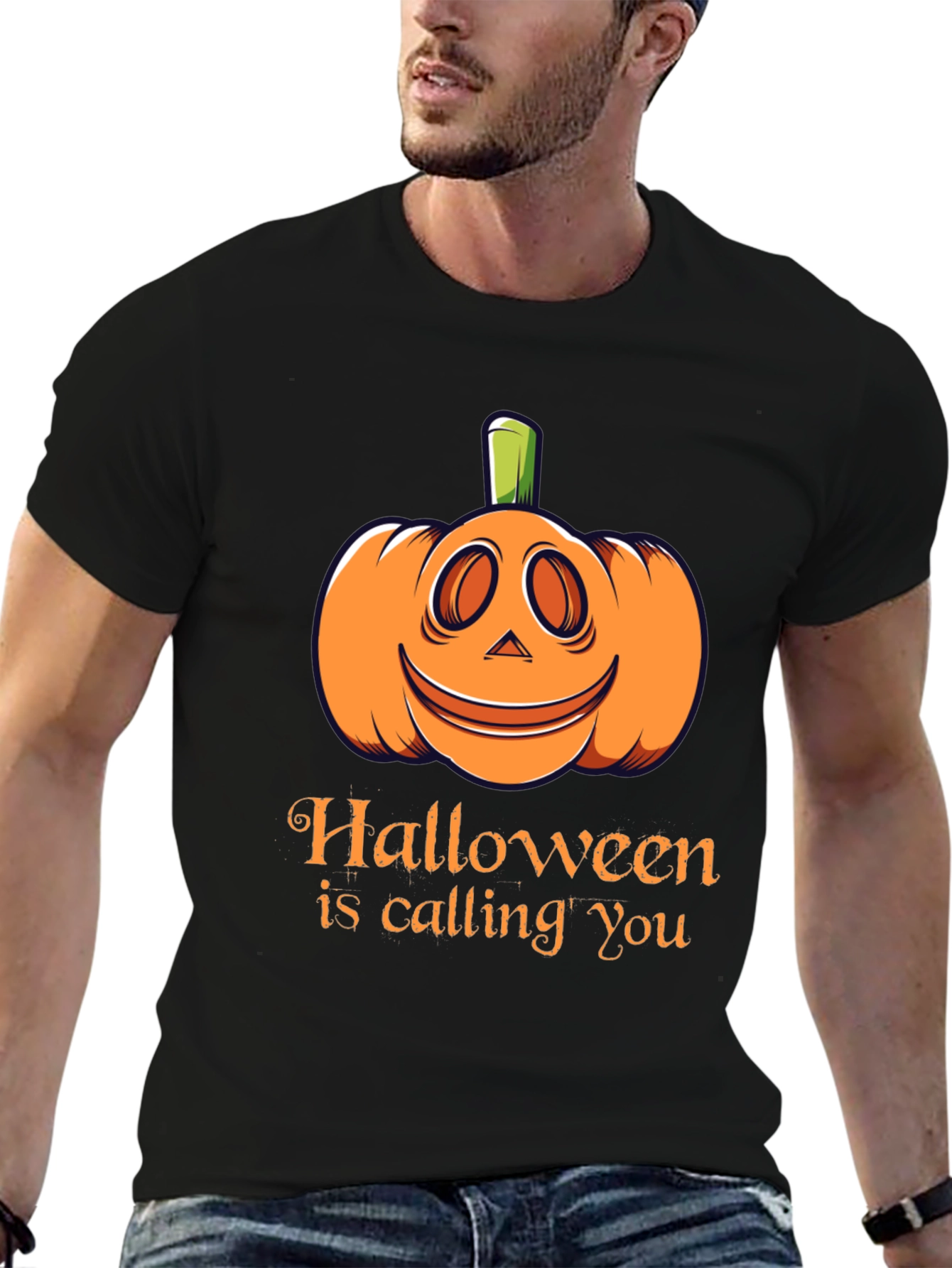 Halloween is Calling You T-Shirt - Black