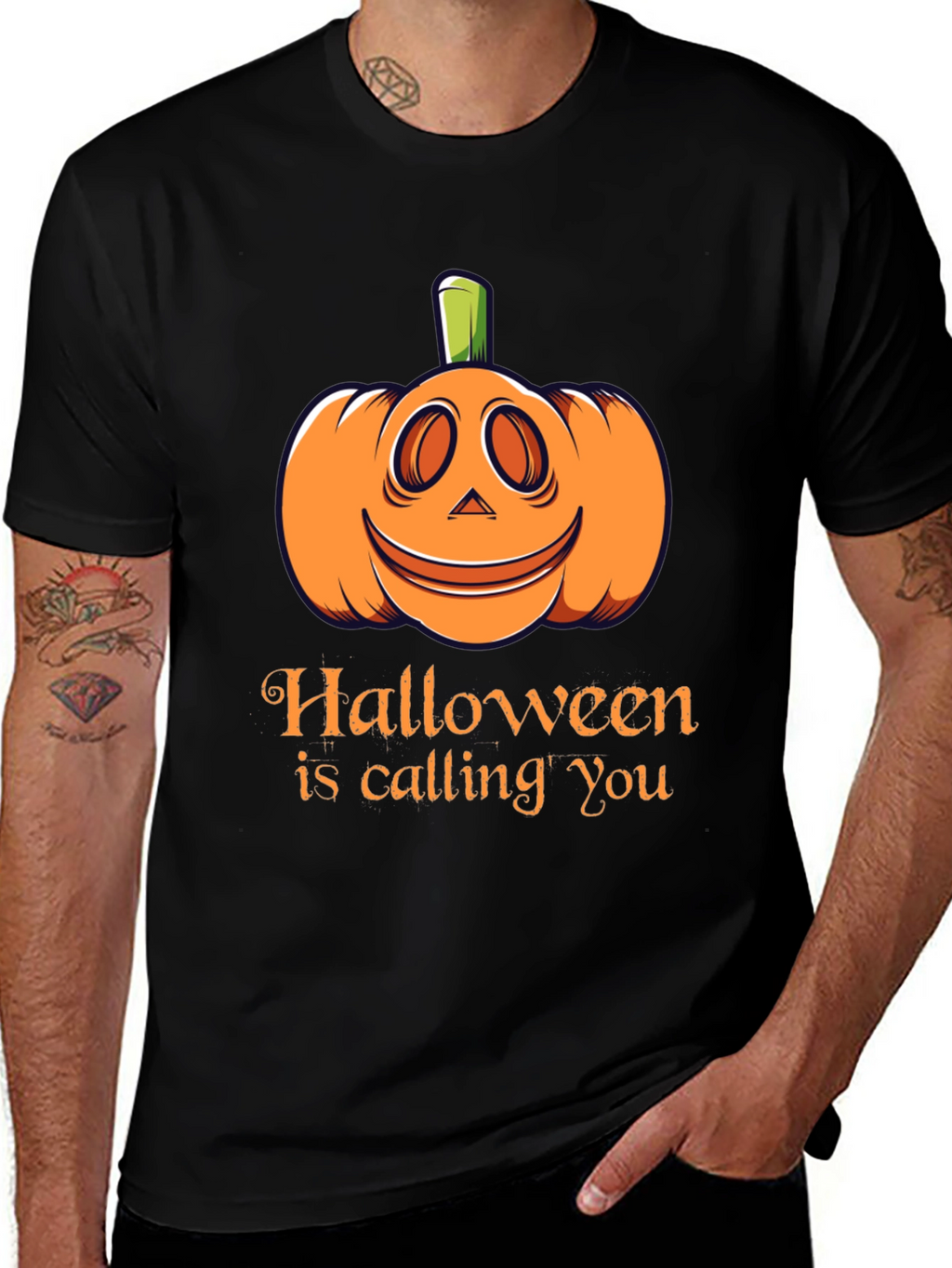 Halloween is Calling You T-Shirt - Black