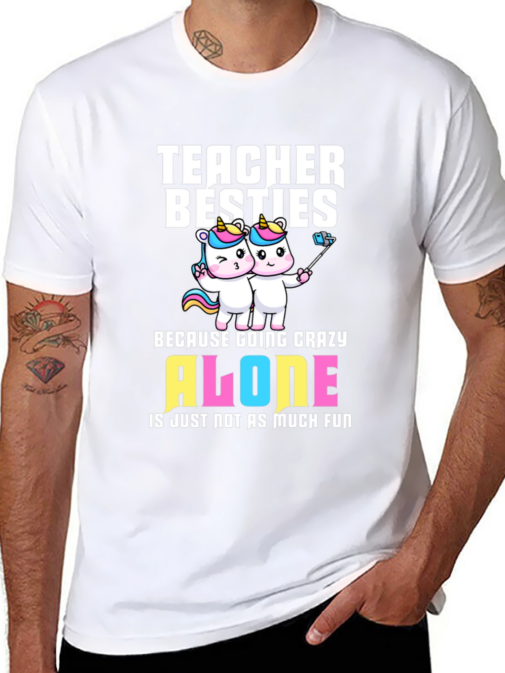 Teacher Besties Unicorn T-Shirt