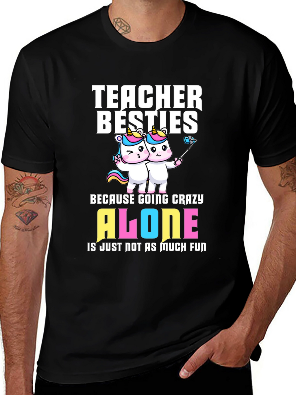 Teacher Besties Unicorn T-Shirt