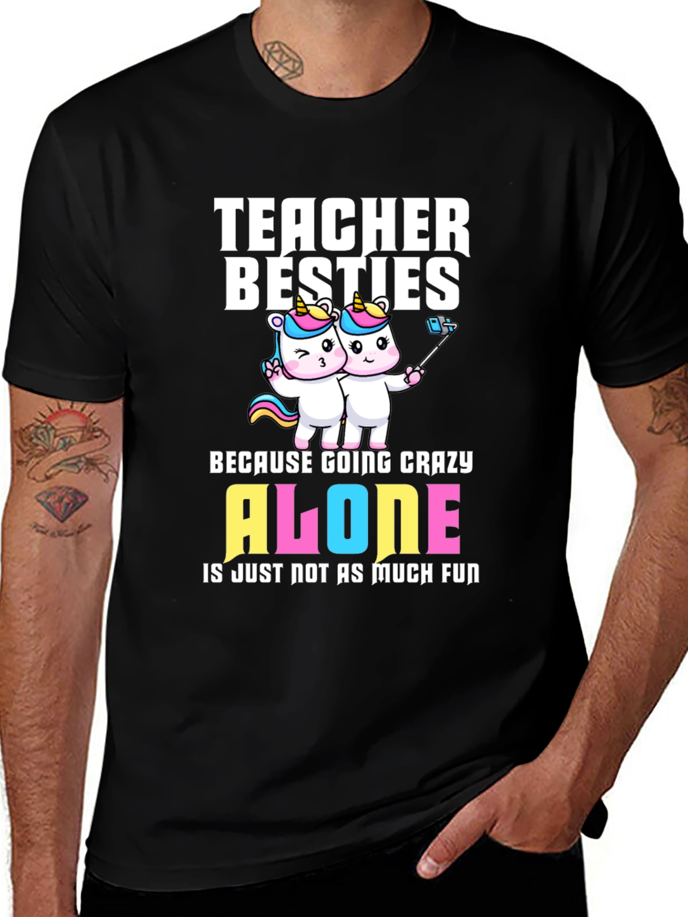 Teacher Besties Unicorn T-Shirt