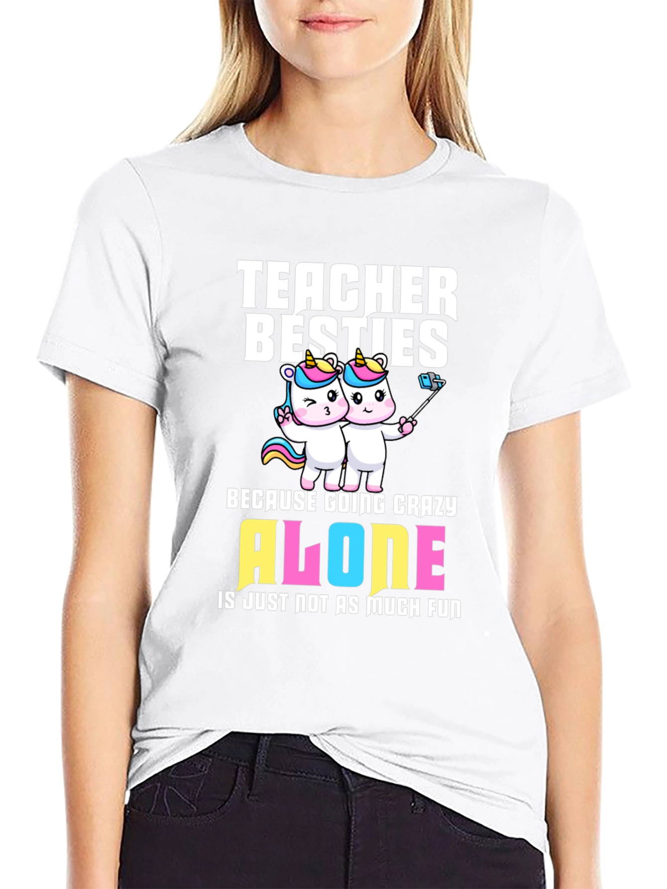 Teacher Besties Unicorn T-Shirt
