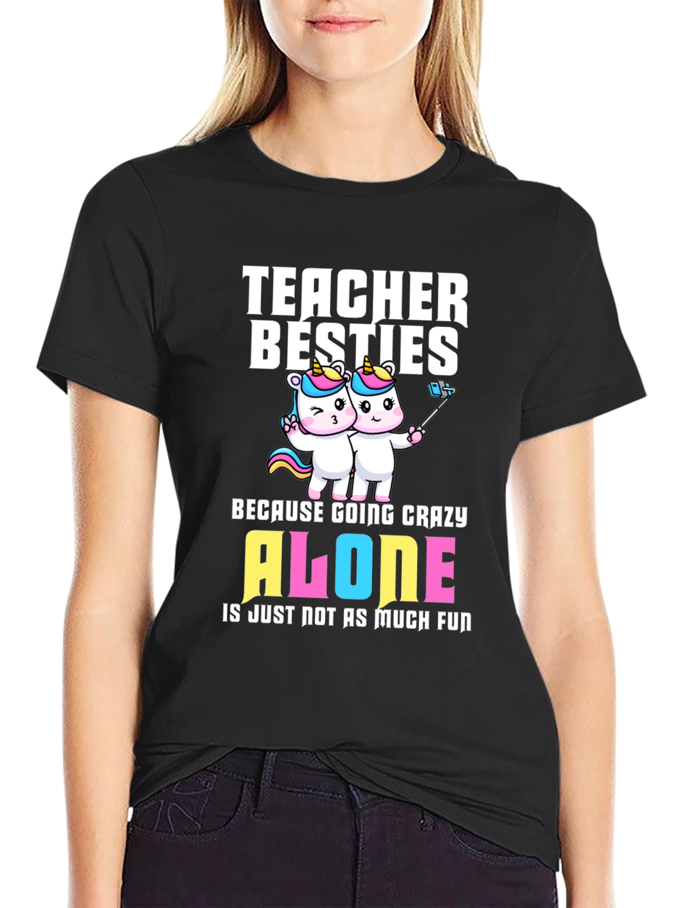 Teacher Besties Unicorn T-Shirt