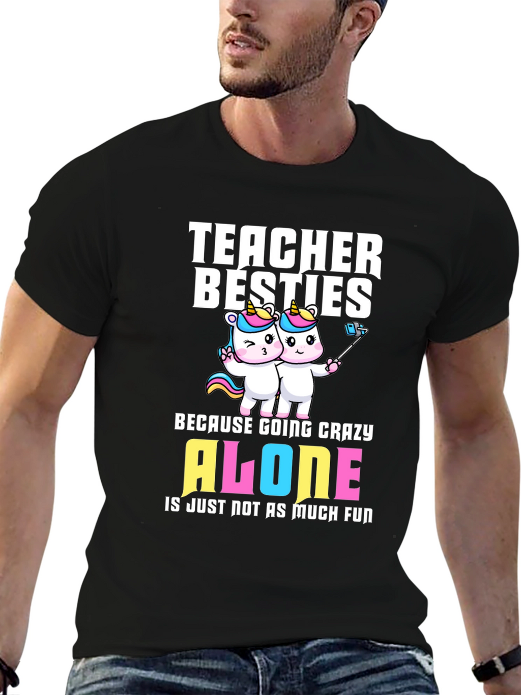 Teacher Besties Unicorn T-Shirt