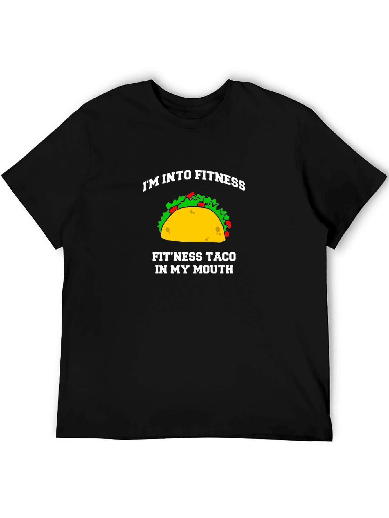 Fitness Taco Graphic Tee - Funny Workout Shirt