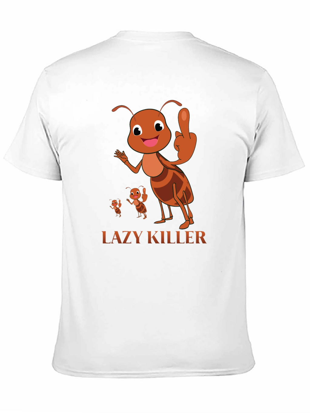Lazy Killer Ant Graphic Tee - Mens Black T-Shirt