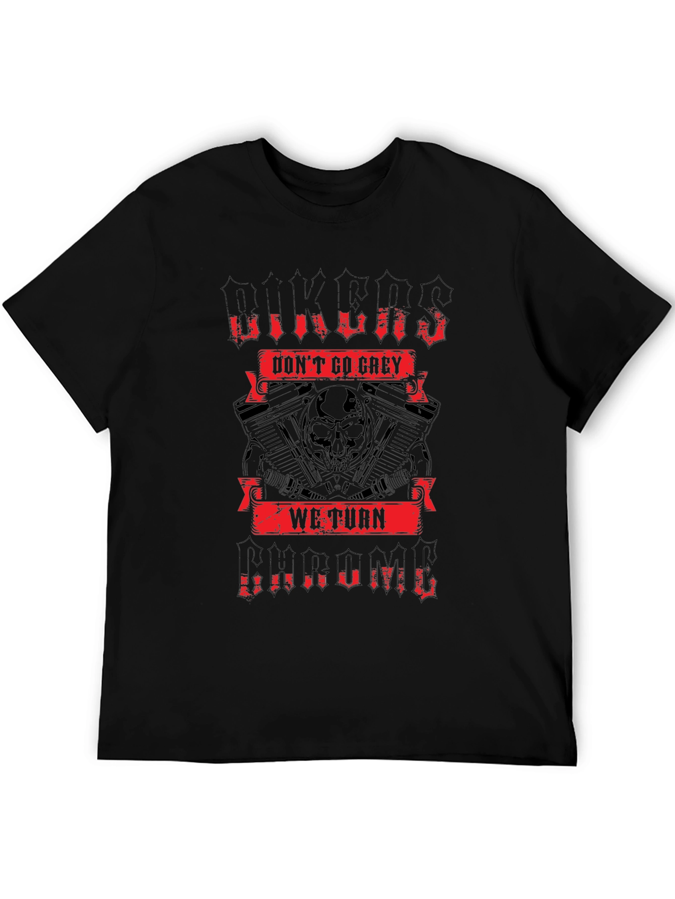 Biker Chrome Graphic T-Shirt