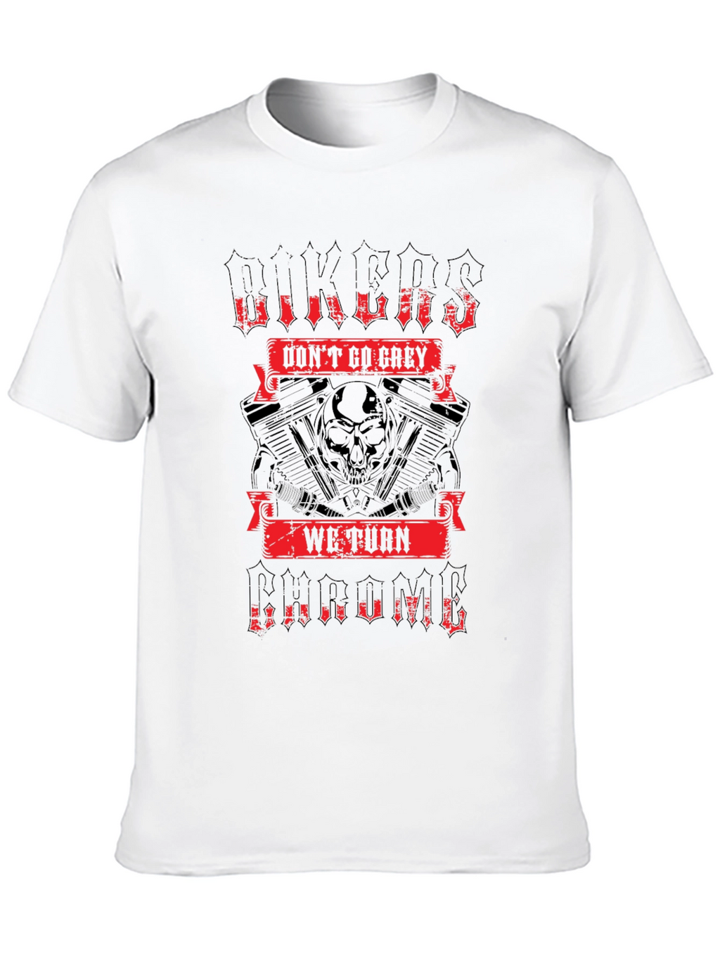 Biker Chrome Graphic T-Shirt