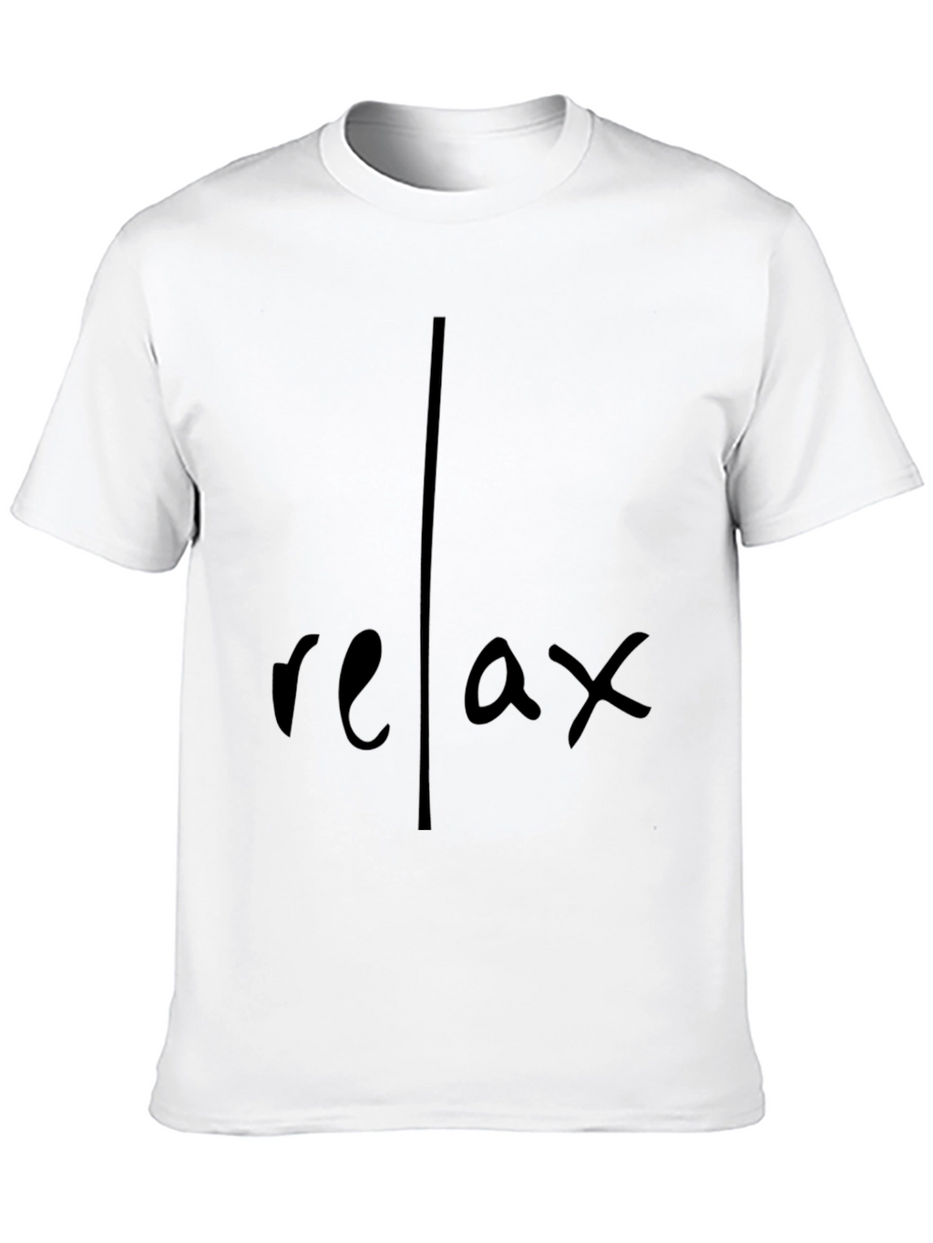 Relax Graphic Black T-Shirt