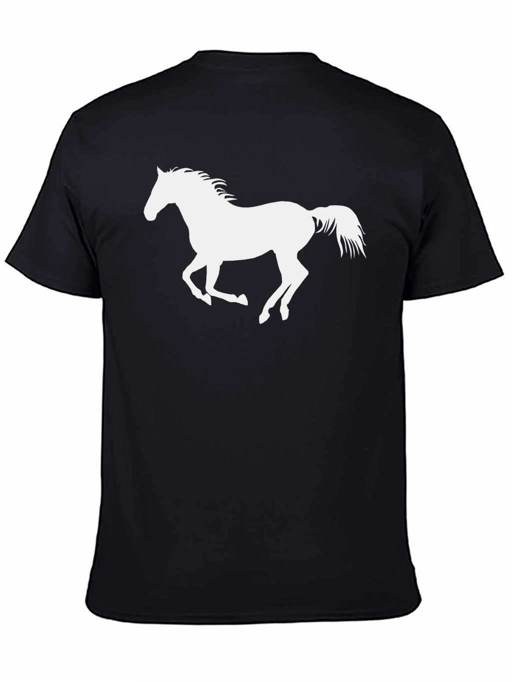 Black Horse Silhouette Graphic Tee