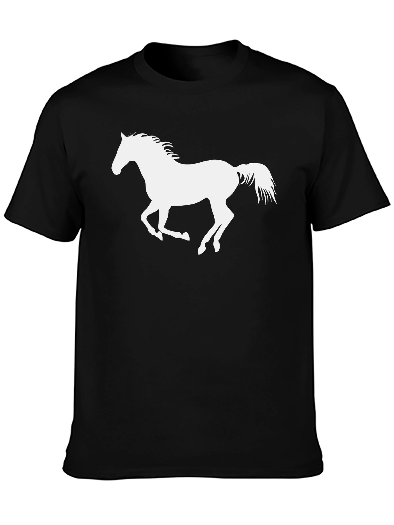 Black Horse Silhouette Graphic Tee