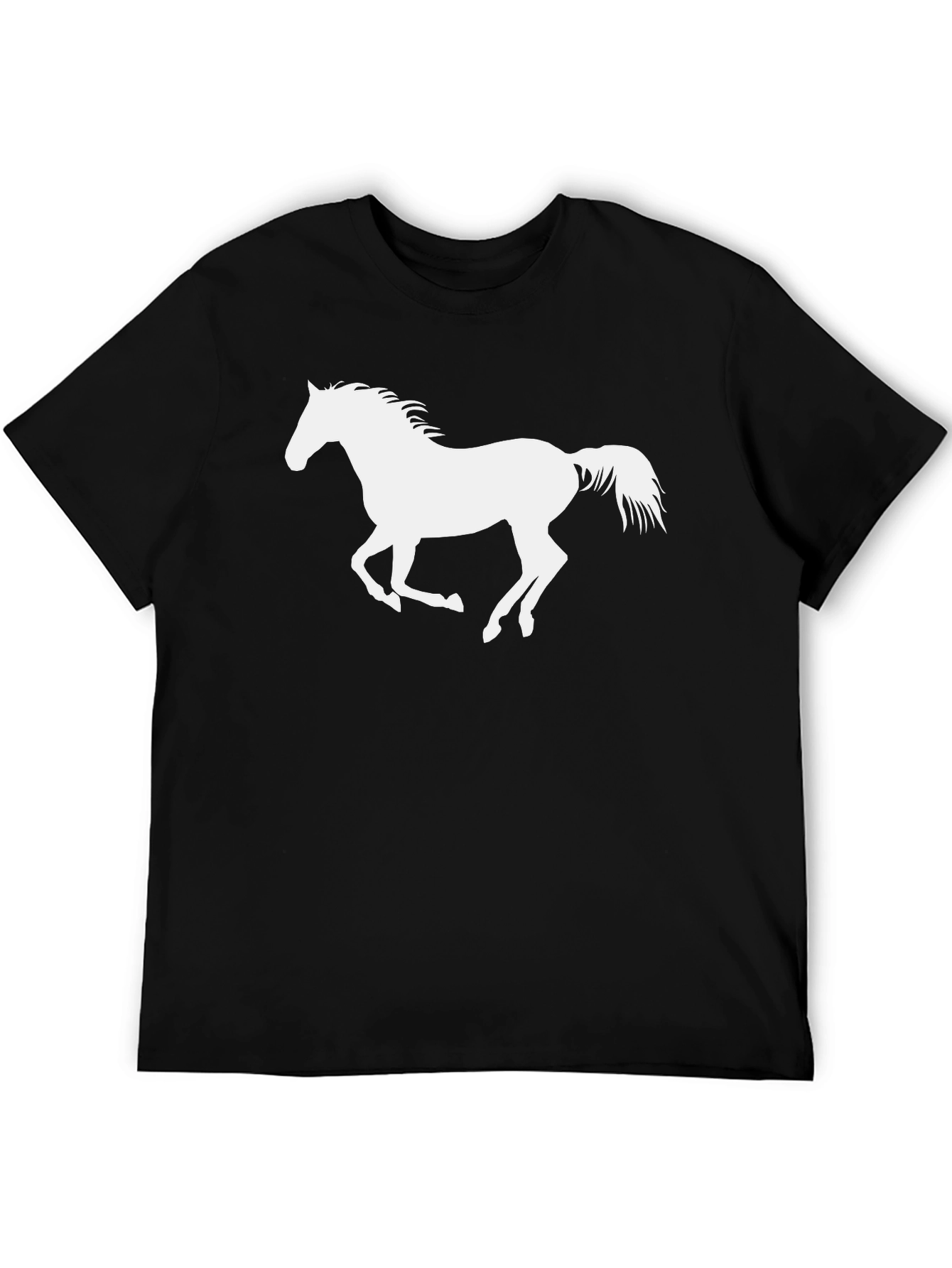 Black Horse Silhouette Graphic Tee