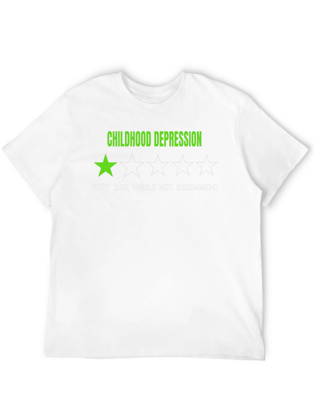 Childhood Depression - One Star Rating T-Shirt