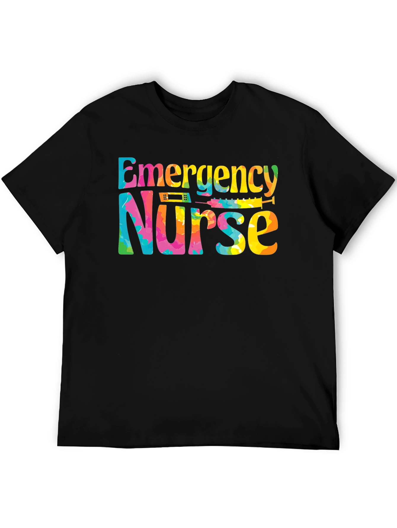 Emergency Nurse T-Shirt - Tie Dye Design