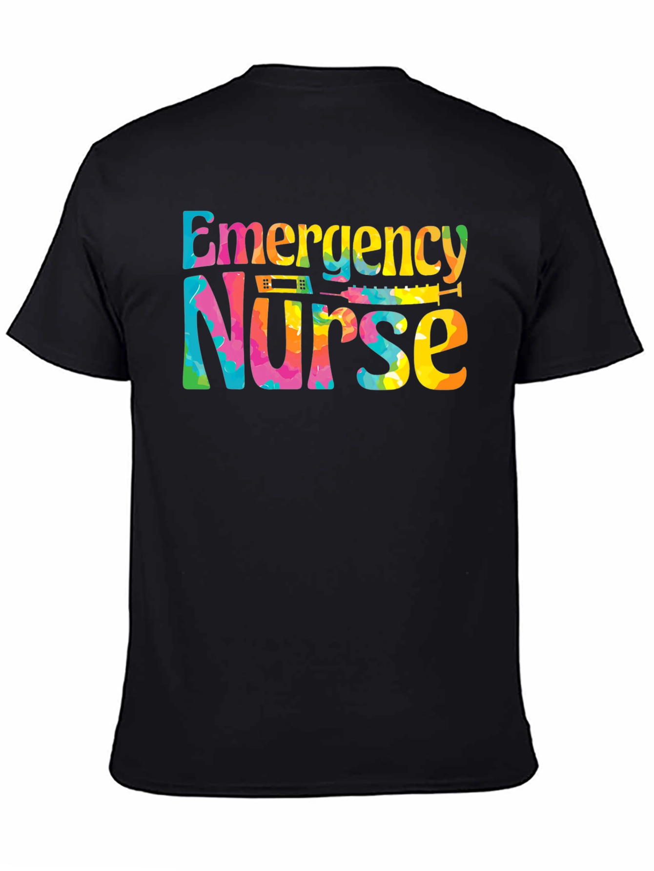 Emergency Nurse T-Shirt - Tie Dye Design