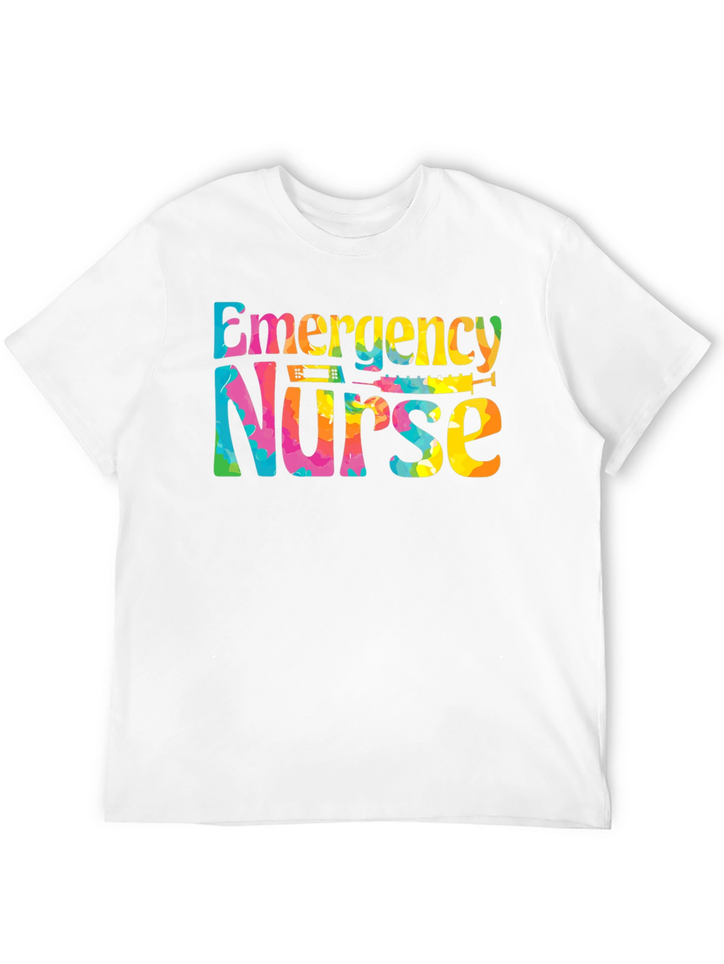 Emergency Nurse T-Shirt - Tie Dye Design