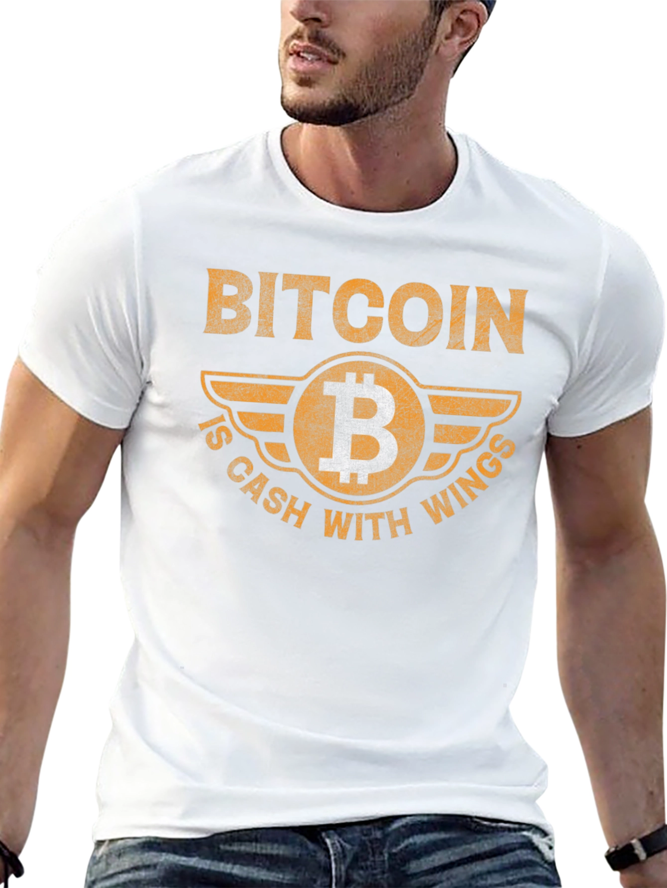 Bitcoin is Cash with Wings Graphic T-Shirt