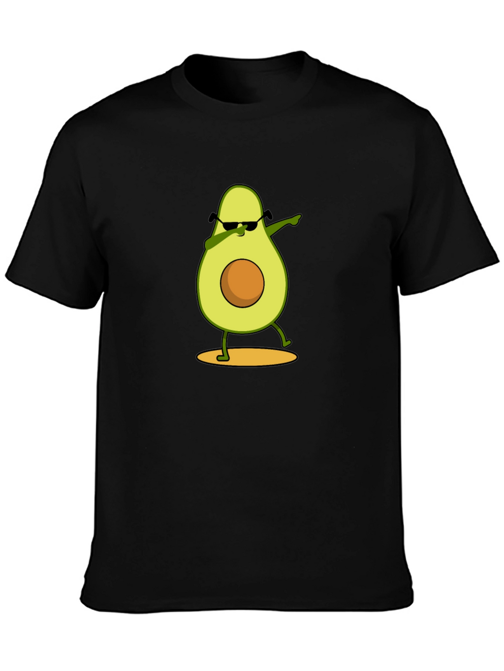 Dabbing Avocado Graphic Tee - Funny Fruit Cartoon T-Shirt