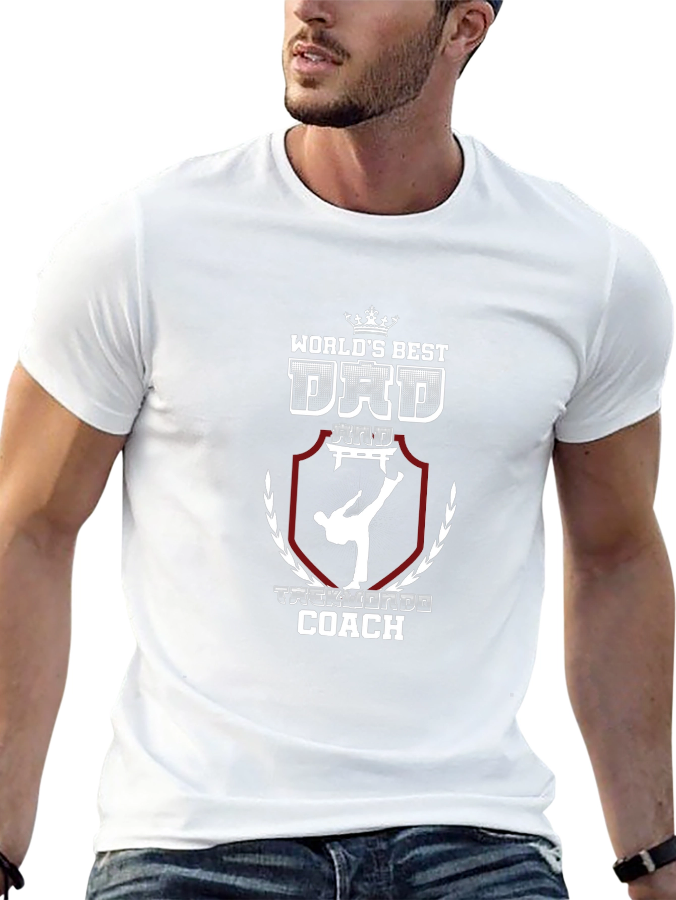 Worlds Best Dad Taekwondo Coach T-Shirt