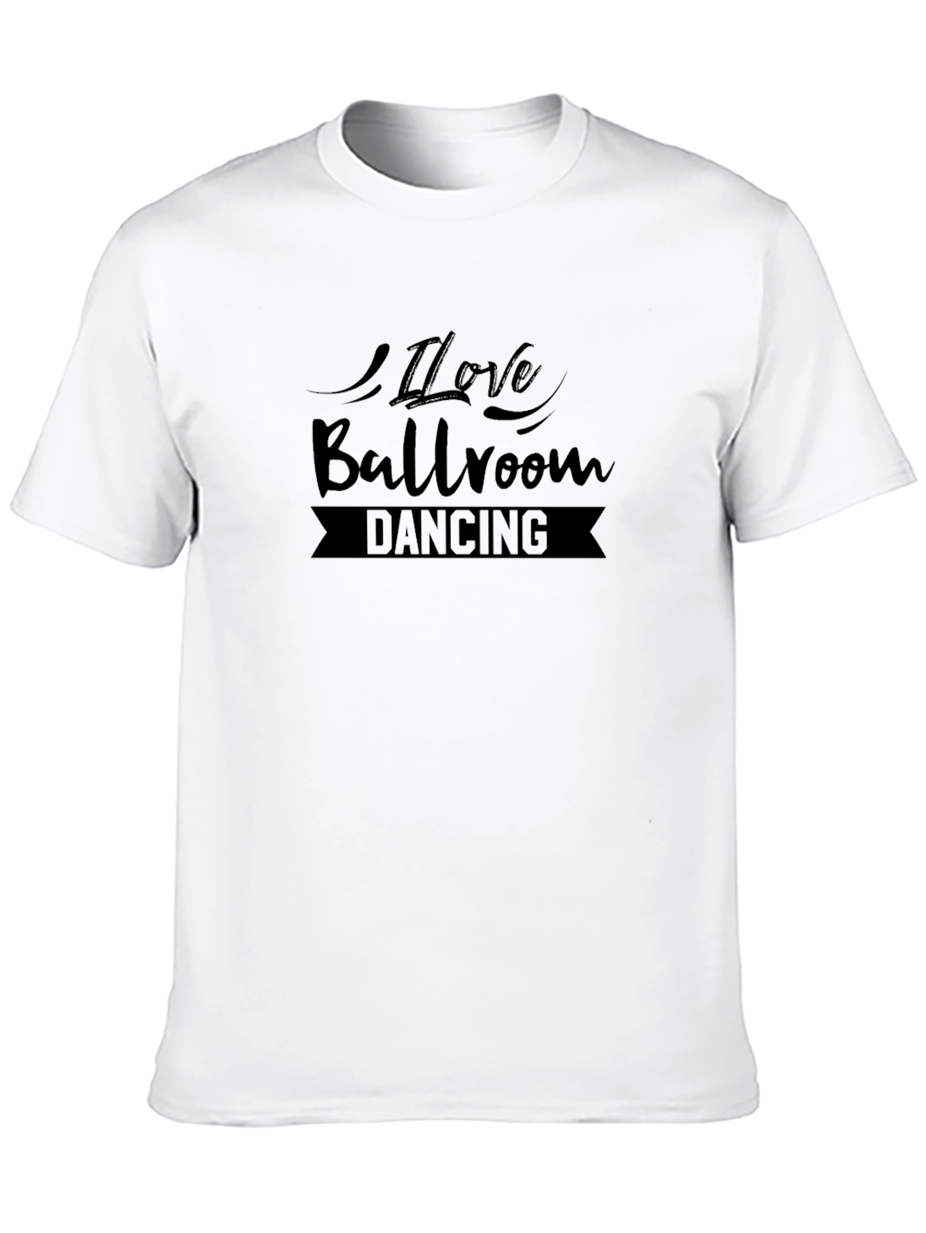 I Love Ballroom Dancing Black T-Shirt