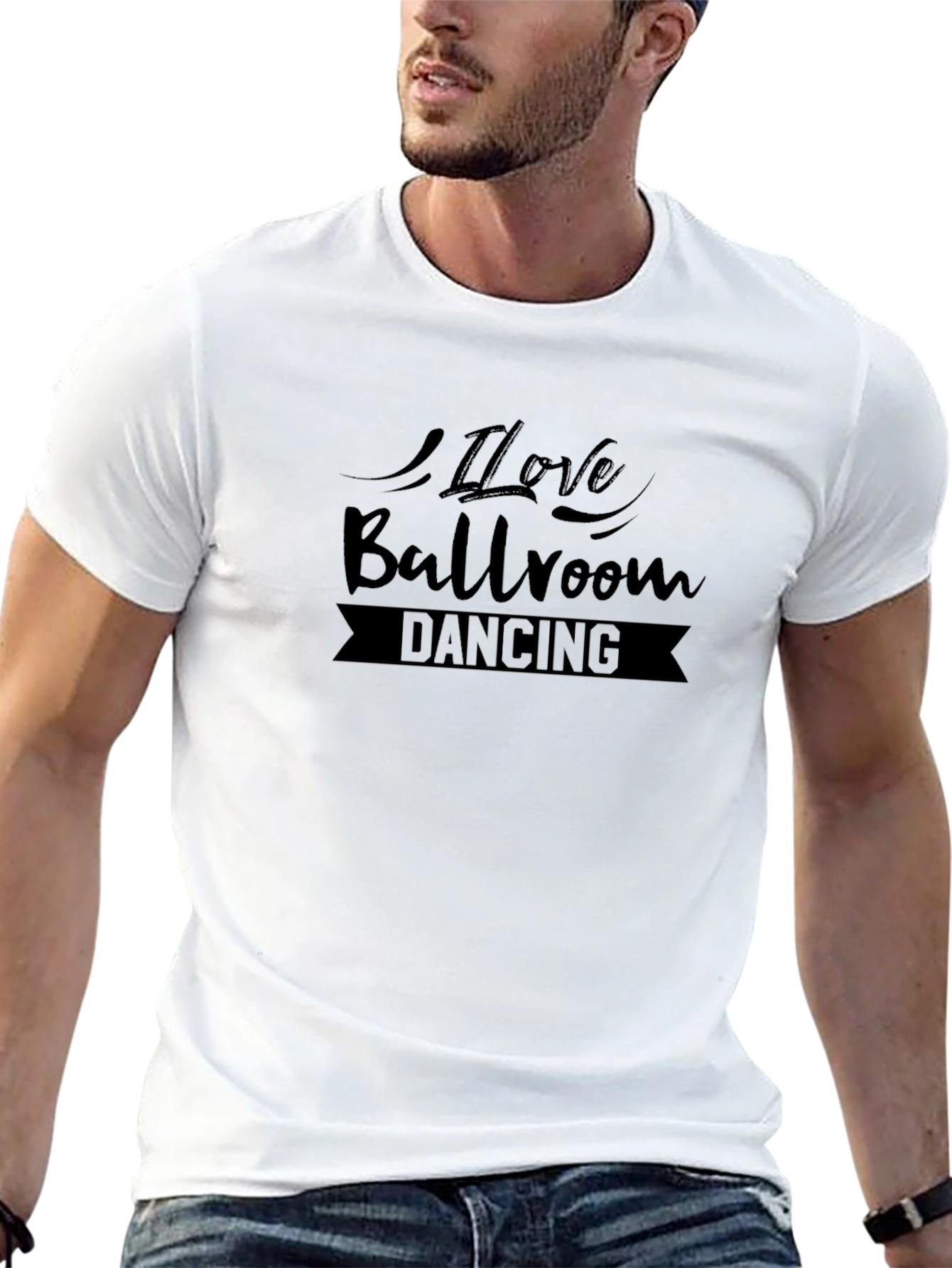 I Love Ballroom Dancing Black T-Shirt