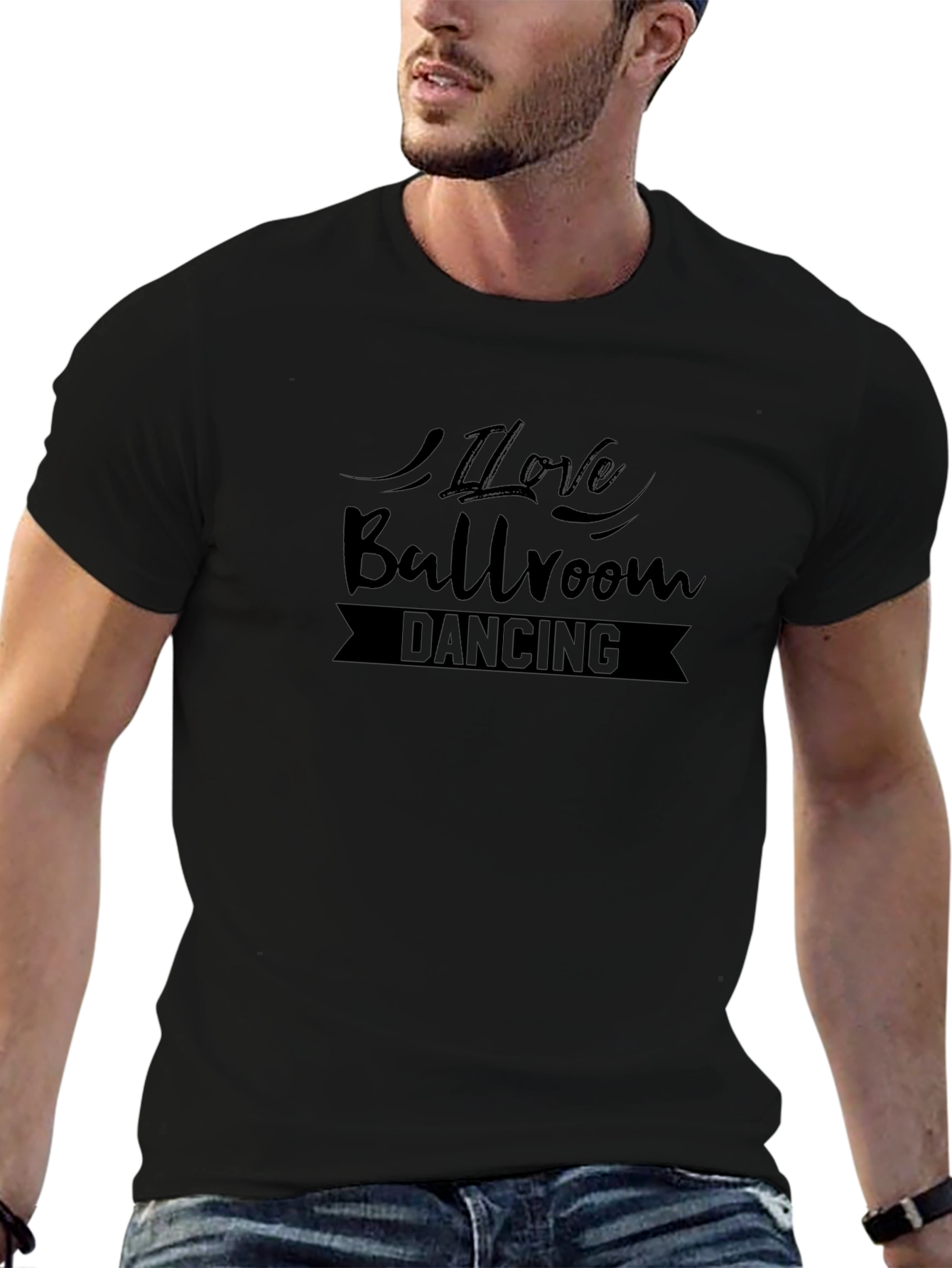 I Love Ballroom Dancing Black T-Shirt