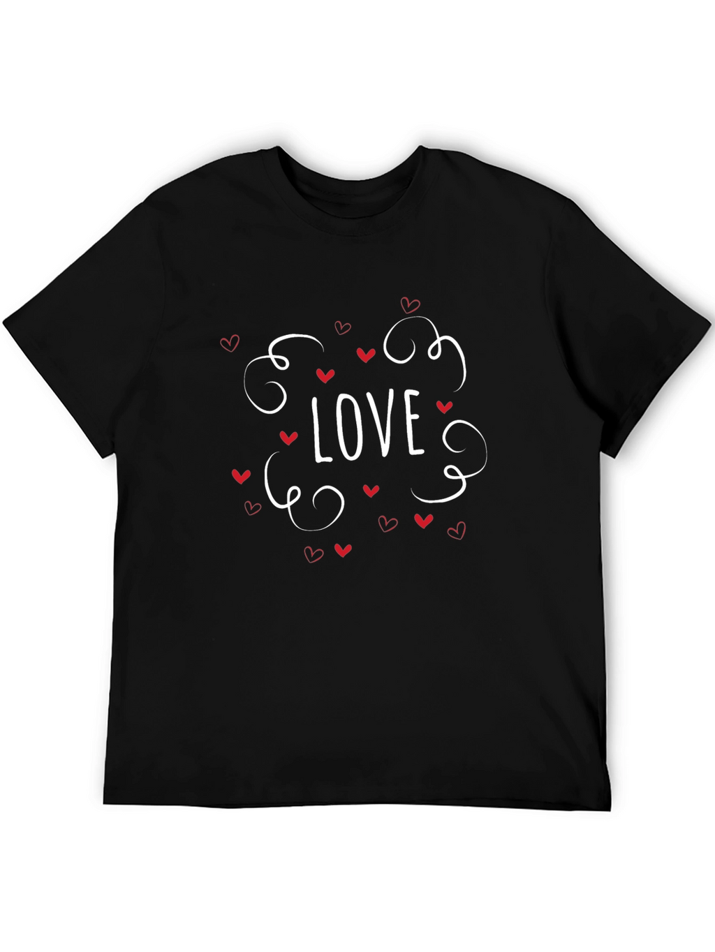 Love Graphic Tee - Black Casual T-Shirt