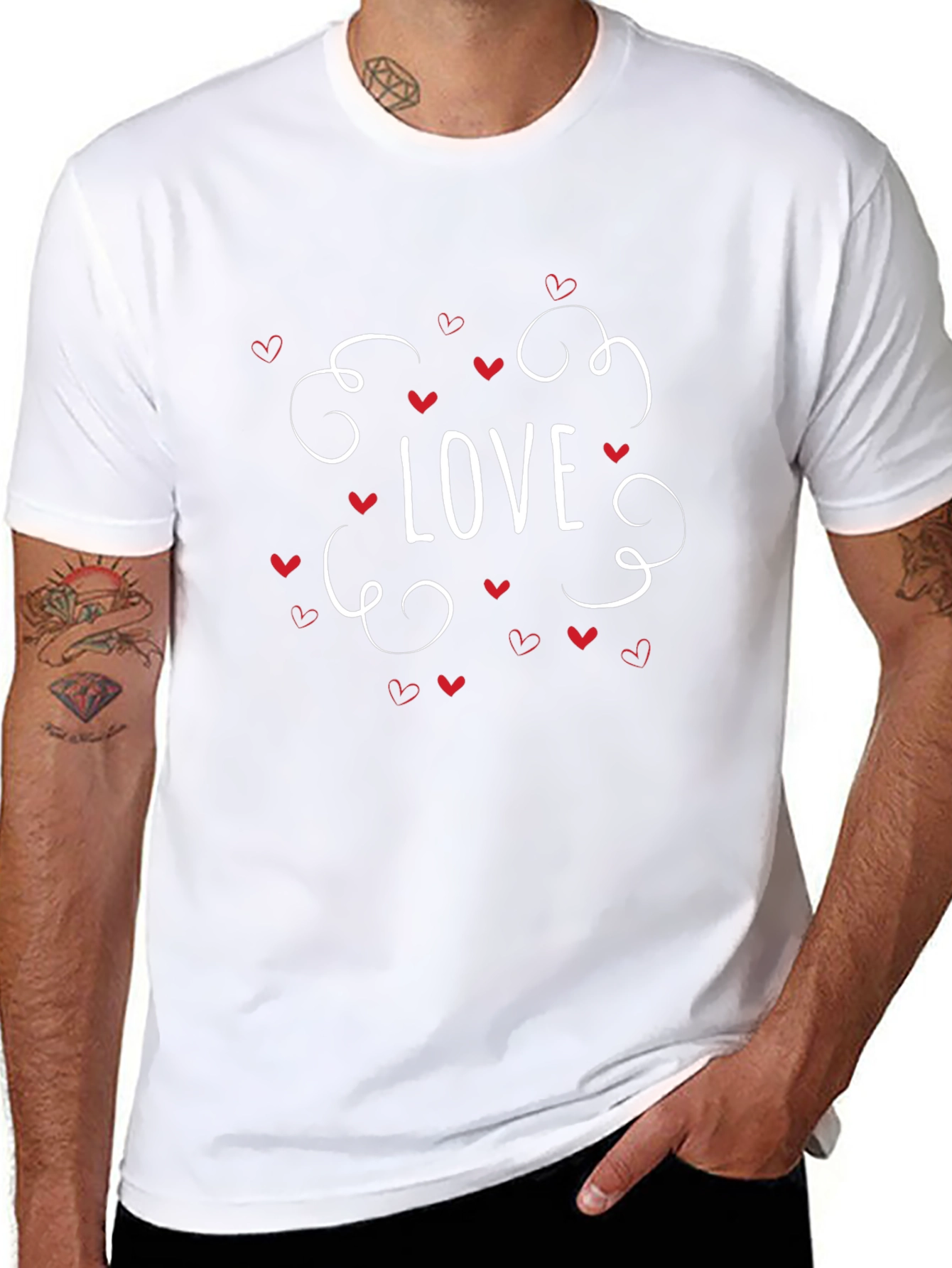 Love Graphic Tee - Black Casual T-Shirt