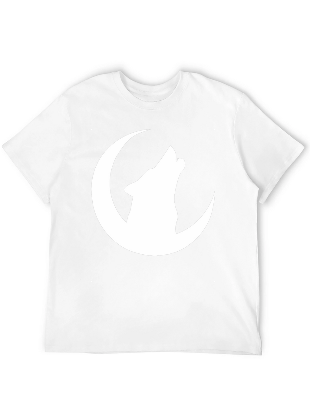 Wolf Moon Graphic Tee - Black Cotton T-Shirt