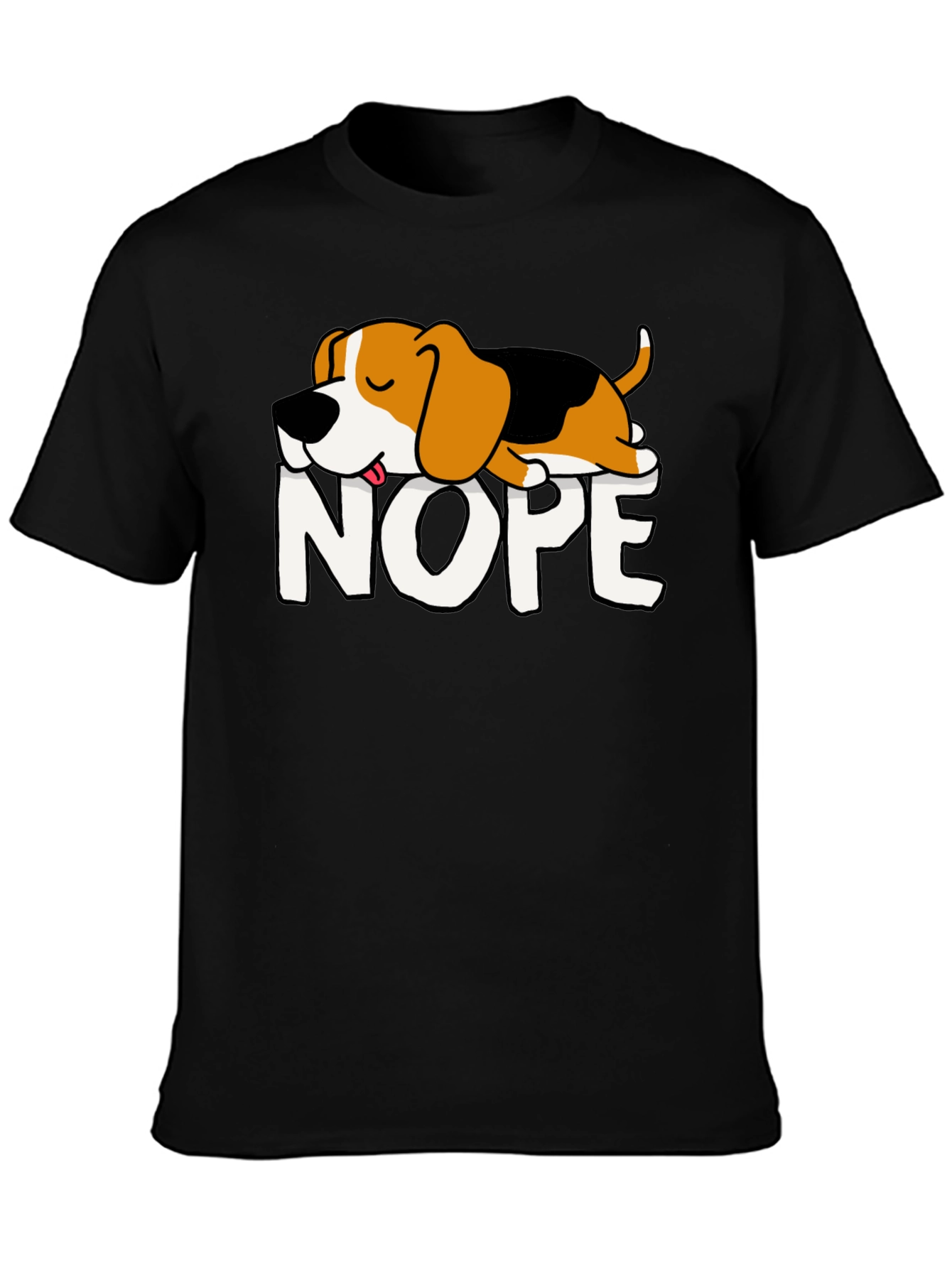 Nope Dog Graphic Tee - Relaxed Fit