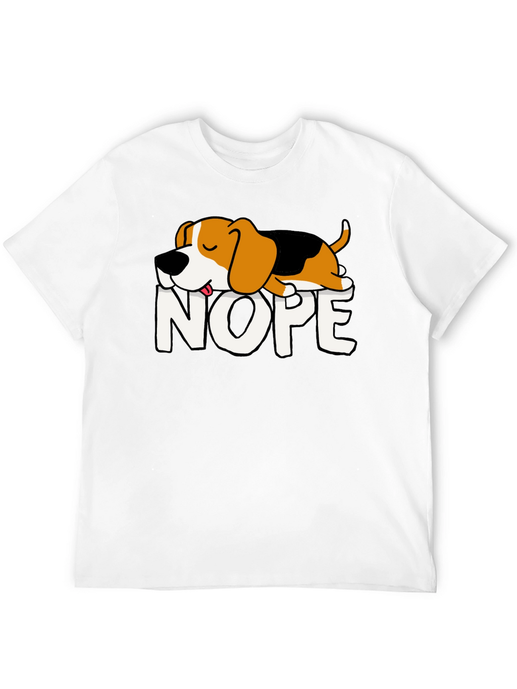 Nope Dog Graphic Tee - Relaxed Fit